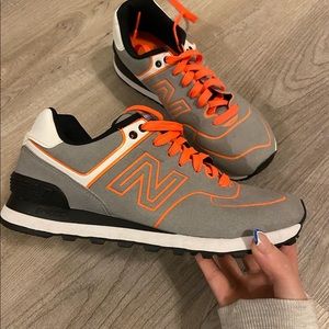 New balance neon shoes